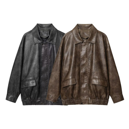 Dames élégante veste en similicuir Chic und Stil