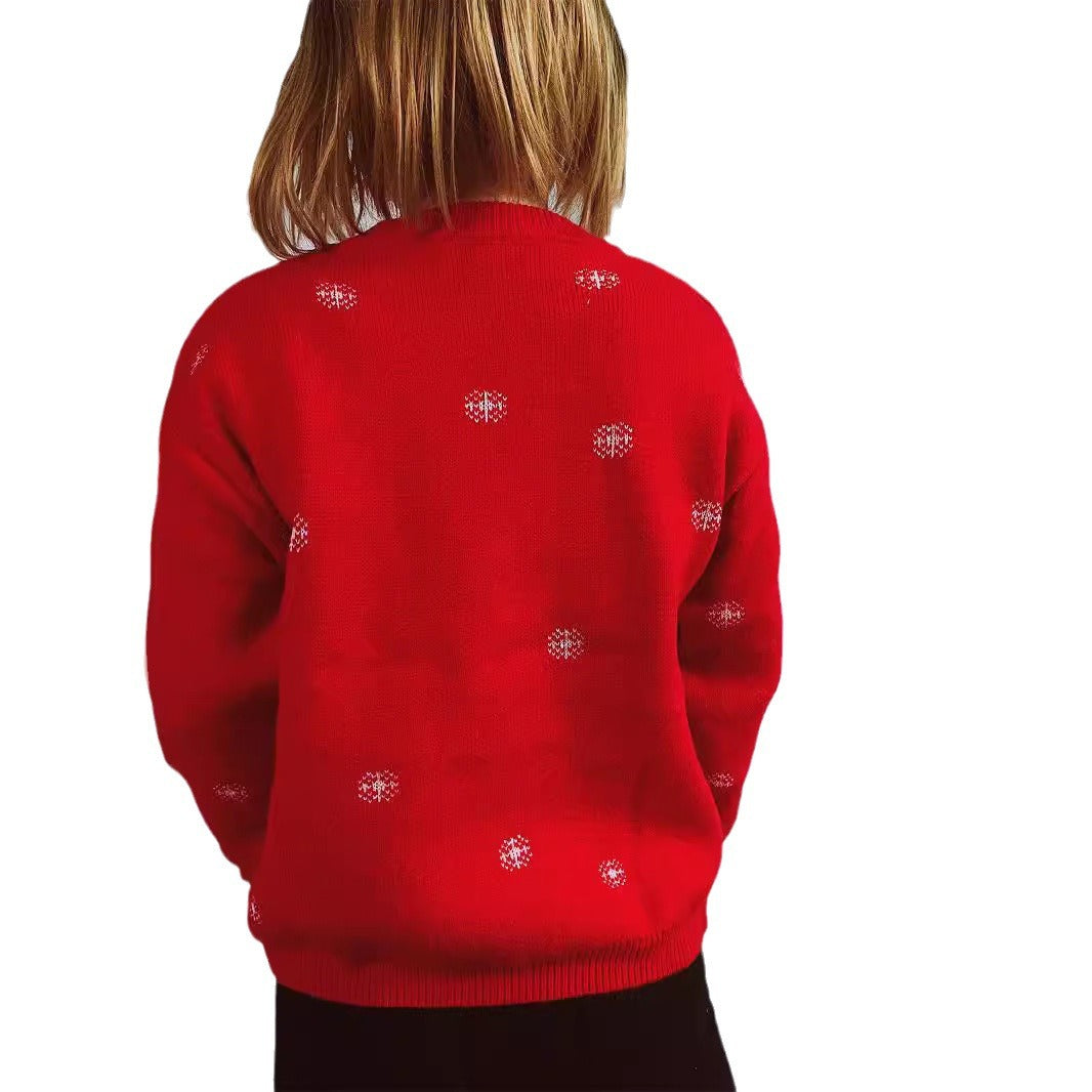 Pull élégant de Noël pour femmes avec motif arbre festif et matériau doux Chic und Stil