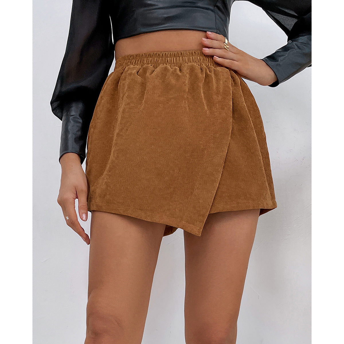 Dames Crop-top avec des manches transparentes et une coupe élégante Chic und Stil