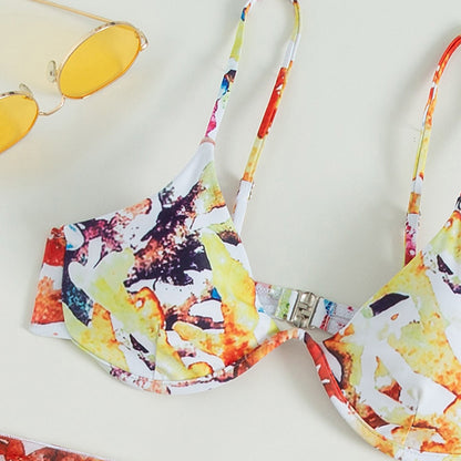 Dames Ensemble de Maillot de Bain Deux Pièces avec Couverture Stylée Chic und Stil