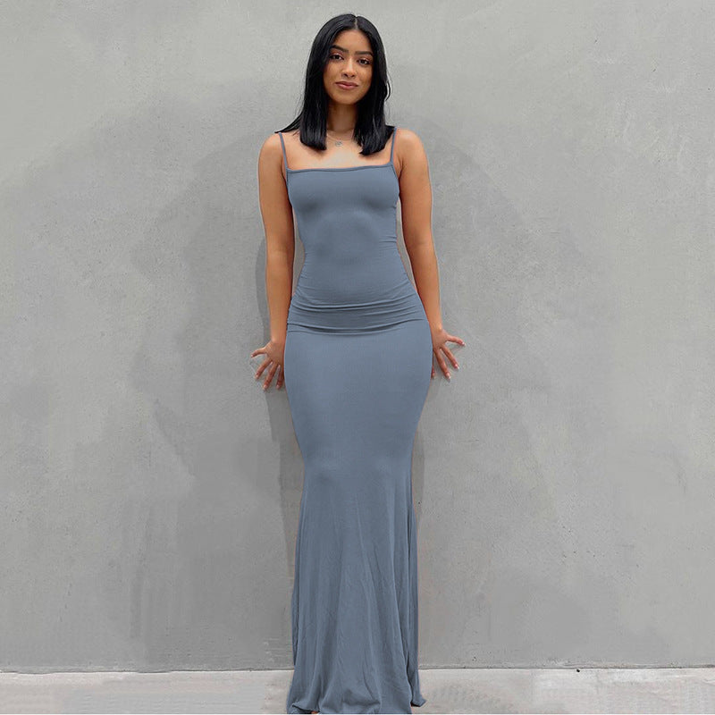 Ladies Elegant Slip Maxi Dress Chic and Style