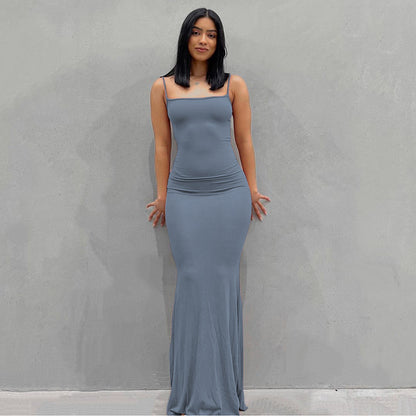Ladies Elegant Slip Maxi Dress Chic and Style