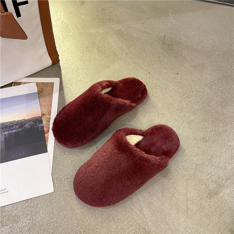 Dames Chaussons en peluche en matériau doux Chic und Stil