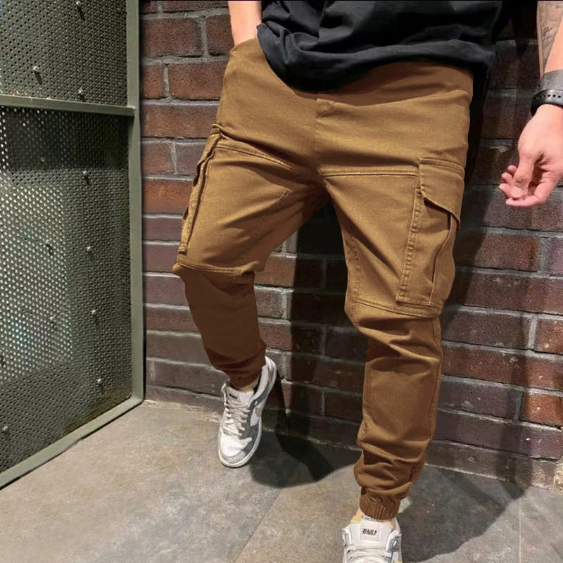 Pantalon cargo décontracté pour hommes avec poches pratiques et coupe sportive Chic und Stil