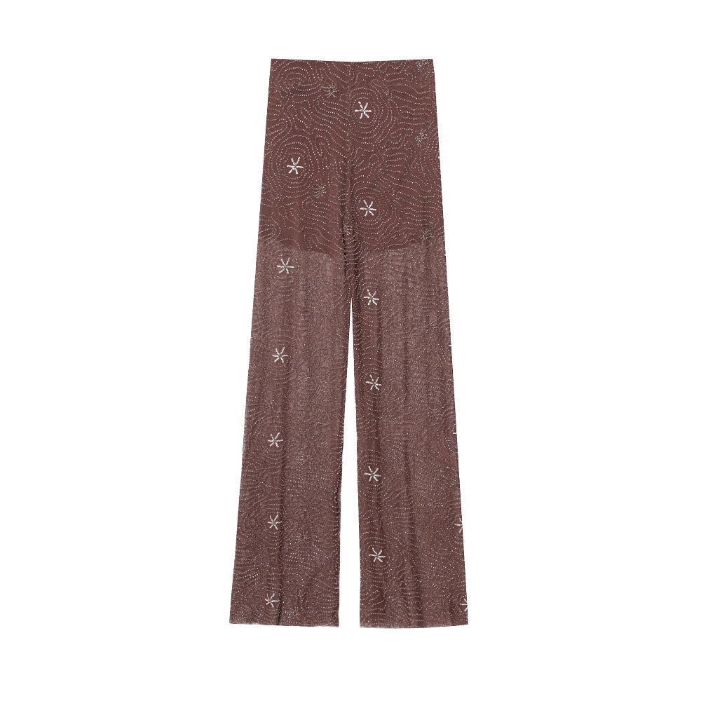 Loose pants for women with elegant embroidery Chic and Style