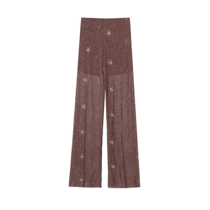 Loose pants for women with elegant embroidery Chic and Style