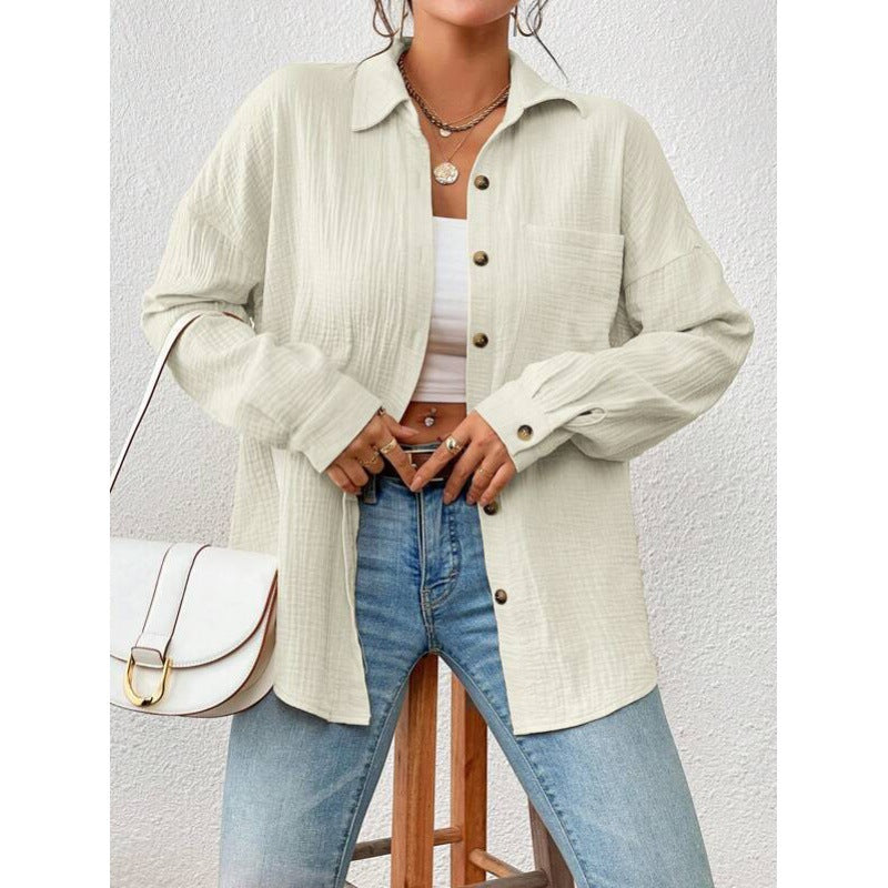 Chemise overshirt décontractée pour femmes avec détails de boutons Chic und Stil