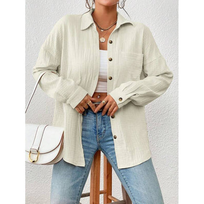 Chemise overshirt décontractée pour femmes avec détails de boutons Chic und Stil