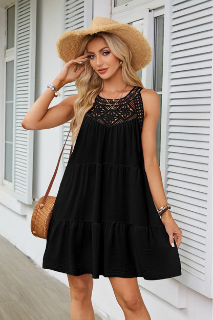 Robe d'été légère pour femmes avec des accents en dentelle Chic und Stil