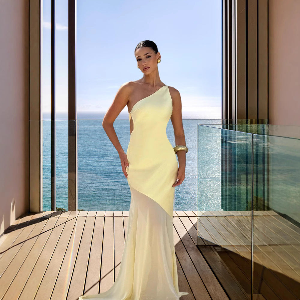 Robe de soirée asymétrique pour femmes Chic und Stil