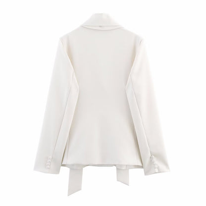 Dames blazer élégant avec foulard amovible Chic und Stil