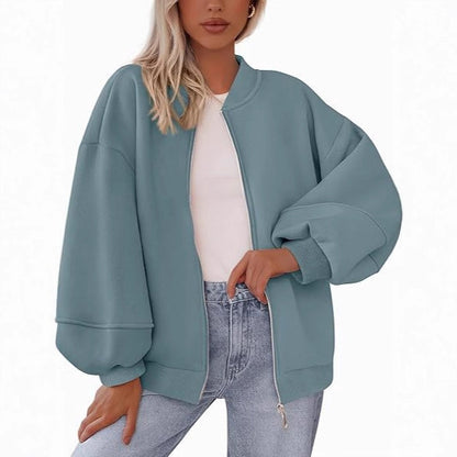 Dames décontractée Sweatjacke surdimensionnée Chic und Stil