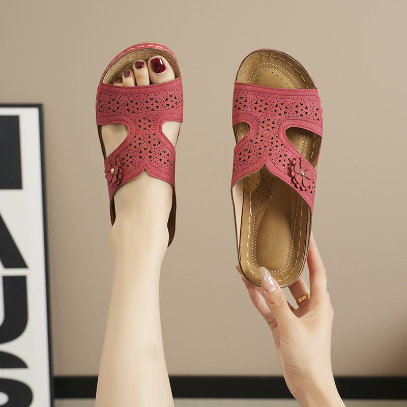 Sandales slides confort pour dames Chic und Stil