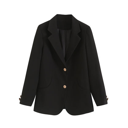 Elegant blazer jacket for women with structured cut and practical pockets Chic and Style