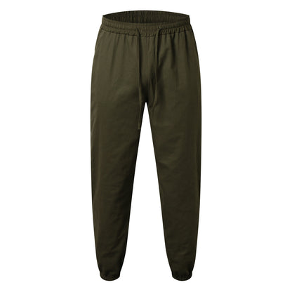 Men's leisure pants with elastic waistband and practical pockets Chic and Style
