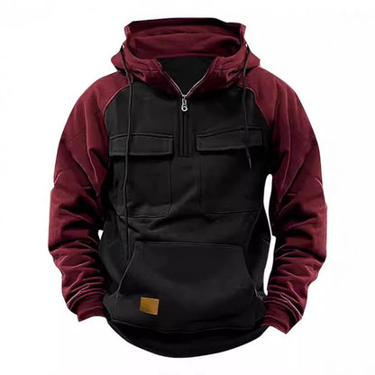 Functional hooded jacket for men with practical pockets Chic and Style
