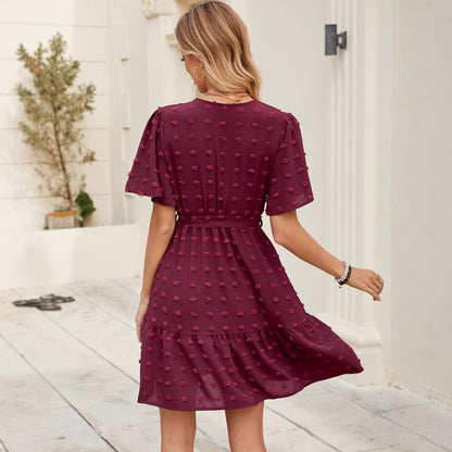 Robe portefeuille superposée Chic und Stil pour femmes