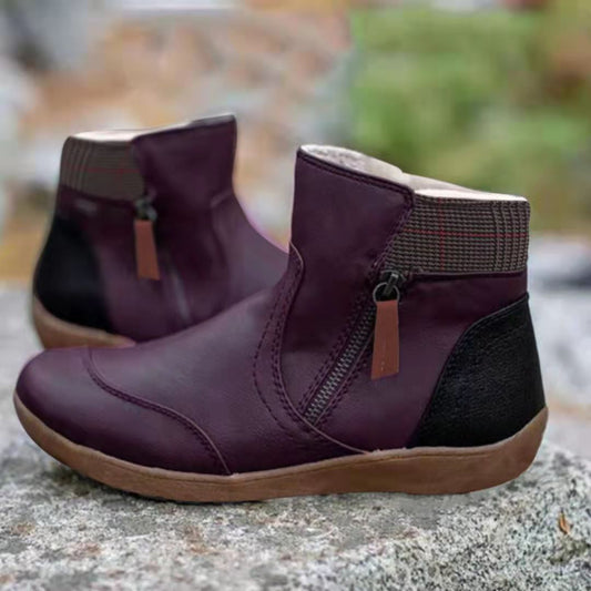 Bottes confortables pour femmes avec fermeture éclair à la mode et semelle ergonomique Chic und Stil