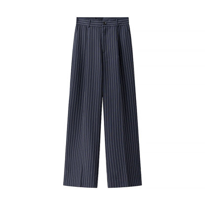 High-waisted fabric pants for women with an elegant striped pattern Chic and Style