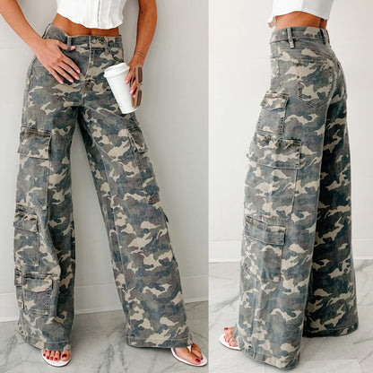 Chic and Style Wide Leg Cargo Pants for Women