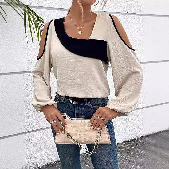 Dames Designer-top avec manches à découpes Chic und Stil