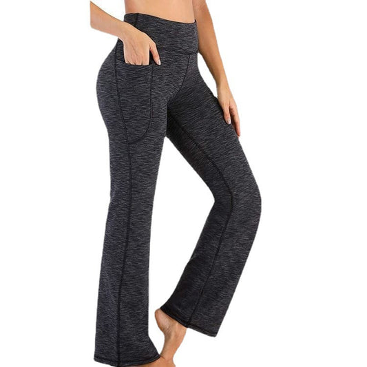 High-waisted bootcut yoga pants for women with practical pockets Chic and Style
