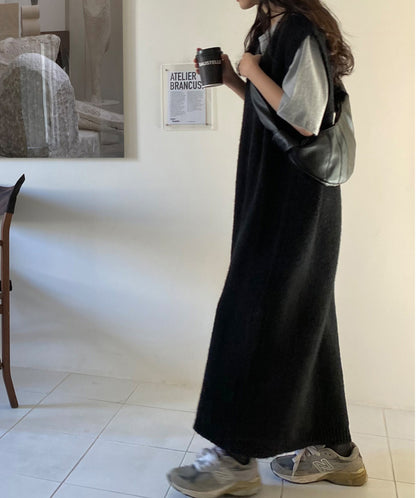Robe maxi en tricot confortable Chic und Stil pour femmes