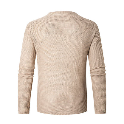 Pull-over en tricot à col V pour hommes en matériau respirant Chic und Stil