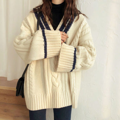 Pull en tricot pour femmes dans un style décontracté oversize Chic und Stil