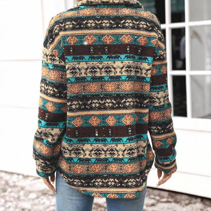 Dames Gilet à motifs avec fermeture à boutons Chic und Stil