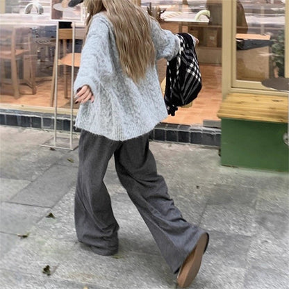 Dames cardigan douillet avec des manches larges et une fine texture Chic und Stil