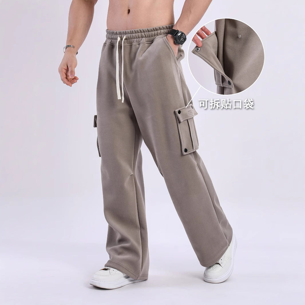 Cargo jogger pants for men with side pockets and elastic waistband Chic and Style