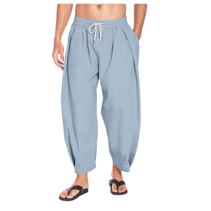 Light pleated lounge pants for men Chic and Style