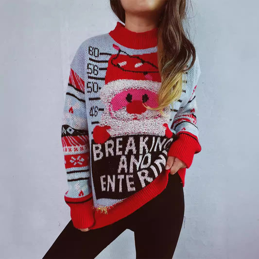 Pull femme de Noël avec motif festif et matériaux de haute qualité Chic und Stil