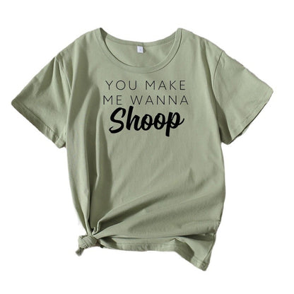 Dames Casual T-shirt Graphique Chic und Stil