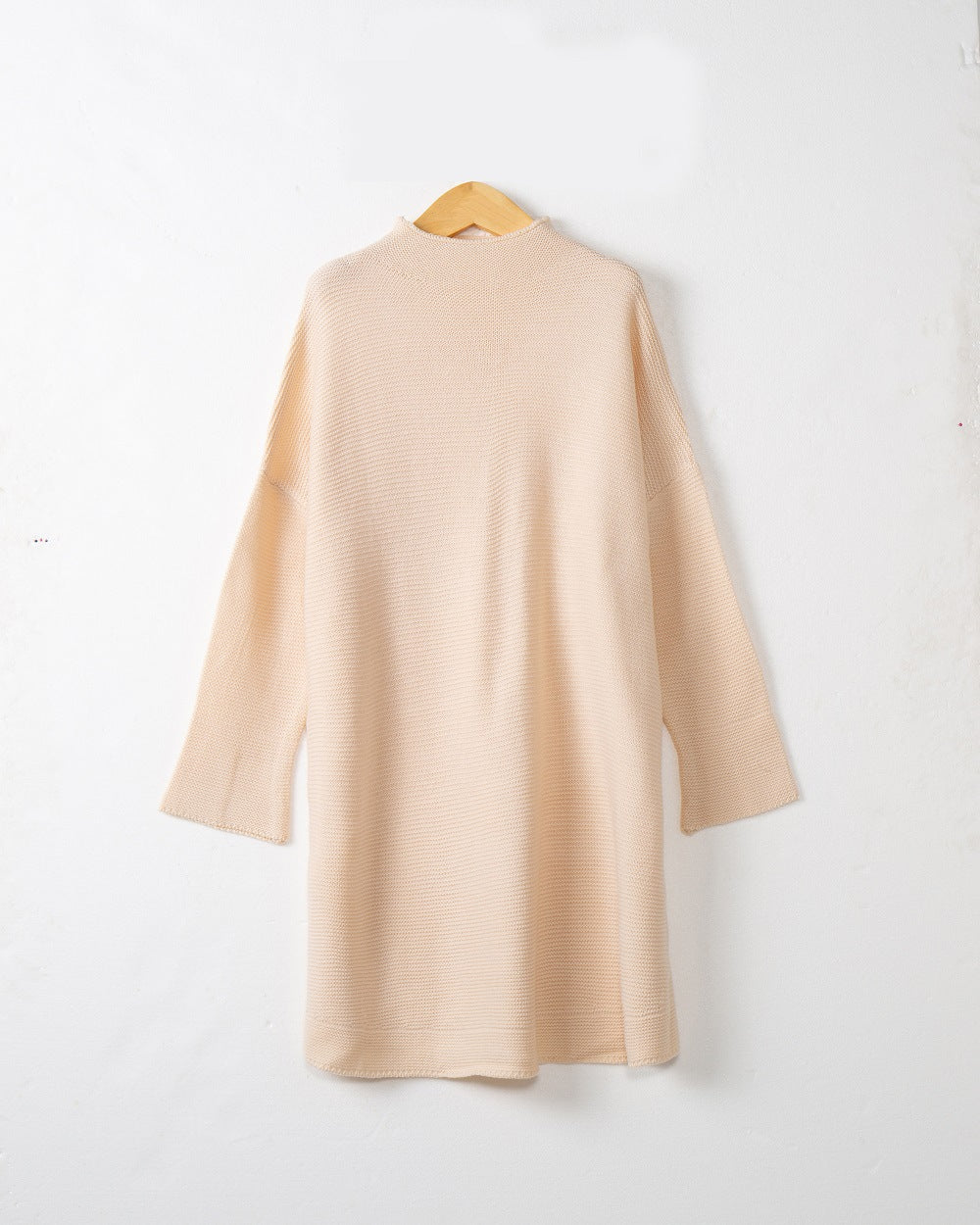 Dames Grand pull à col roulé en tricot doux Chic und Stil