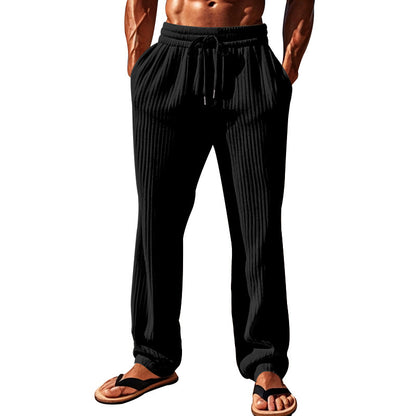 Leisure pants for men with elastic waist and side pockets Chic and Style