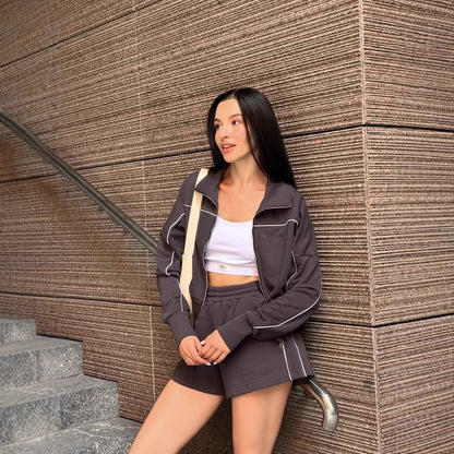 Ensemble débardeur et shorts de loisirs pour femmes Chic und Stil