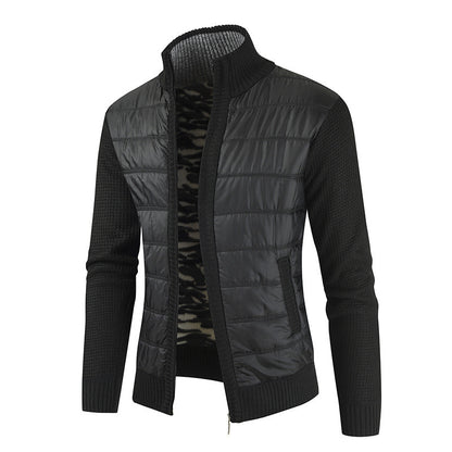 Functional jacket for men with modern high collar and innovative materials Chic and Style