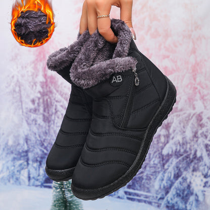 Bottes d'hiver thermo pour femmes avec doublure douillette et zip latéral Chic und Stil