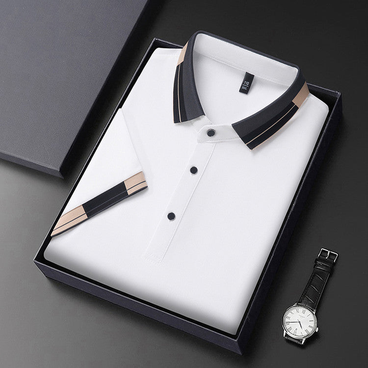 Chemise polo élégante pour homme avec col moderne et accents élégants Chic und Stil