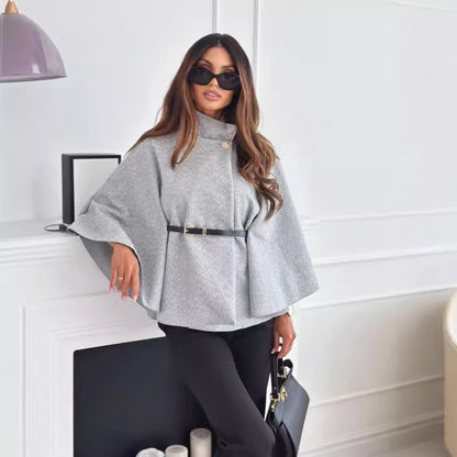 Dames Élégante tunique à encolure arrondie avec ceinture à la taille et manches amples Chic und Stil