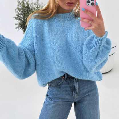 Pull femme douillet avec des manches volumineuses et un design texturé Chic und Stil