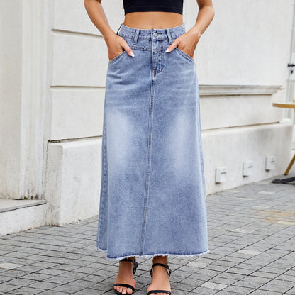 High quality denim maxi skirts for women in Chic and Stylish style