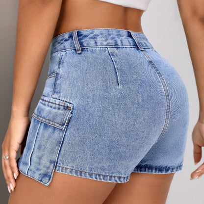 Shorts cargo pour dames au look vintage stylé avec poches latérales pratiques Chic und Stil