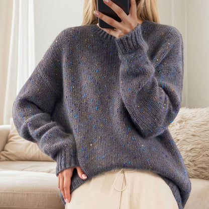 Pull en tricot douillet pour femmes avec des accents scintillants et une coupe décontractée Chic und Stil