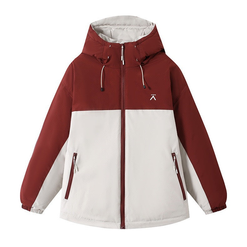 Veste de transition imperméable pour femmes avec col à capuchon ajustable Chic & Stil