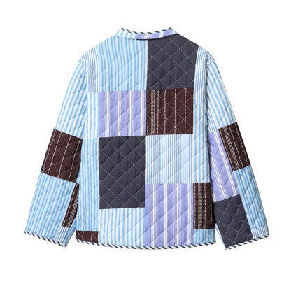 Dames doudoune avec design patchwork coloré Chic und Stil