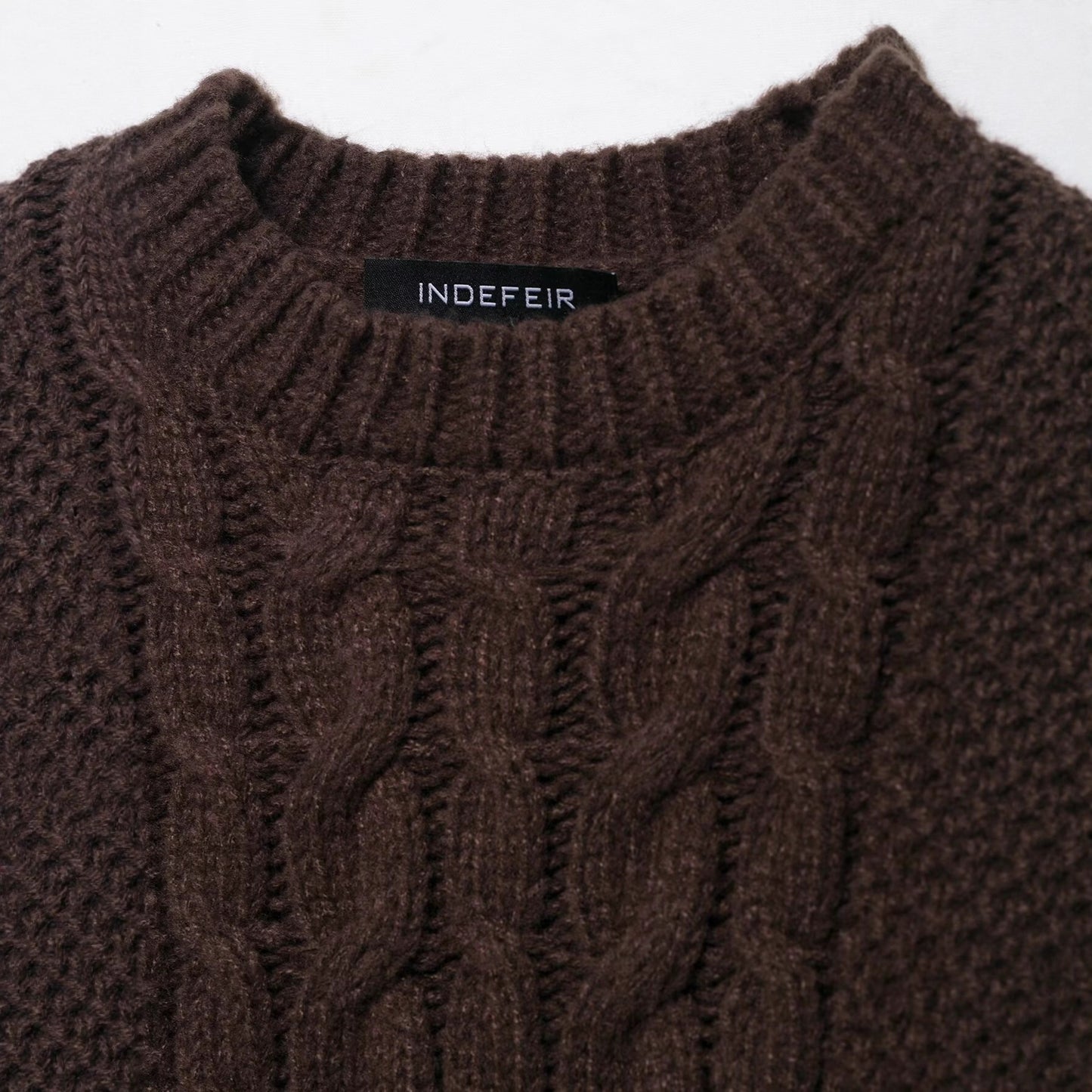 Pull en grosse maille pour femmes avec col rond et coupe décontractée Chic und Stil