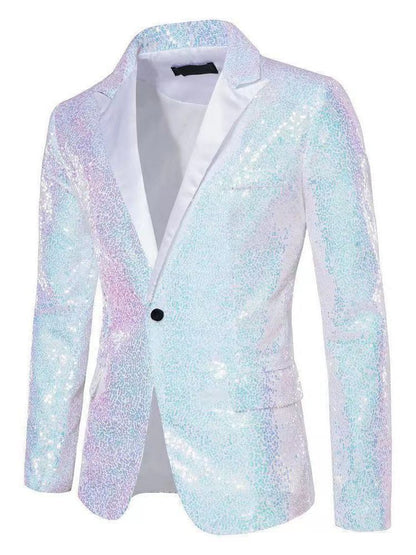 Blazer élégant en sequins pour hommes avec des accents décoratifs raffinés Chic und Stil